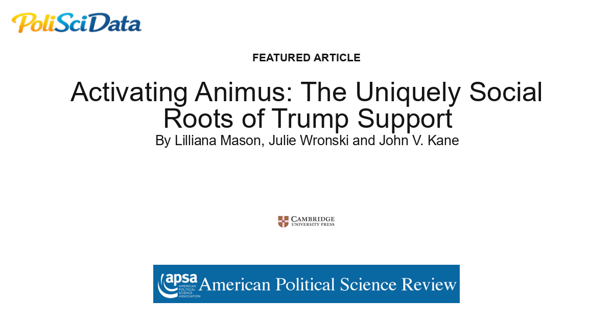 Article card for article: Activating Animus: The Uniquely Social Roots of Trump Support